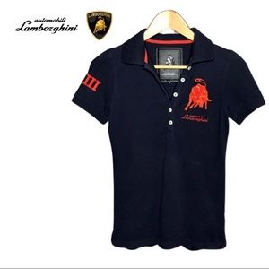 Lamborghini navy button down shirt size Small